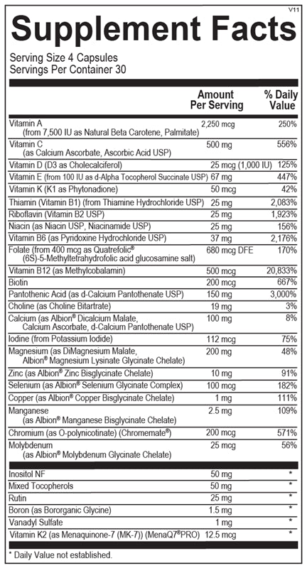 Alpha Base capsule without iron